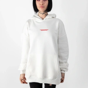 Asperitas Sırt Baskılı Oversize Unisex Beyaz