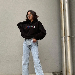 Astra World Unisex Hoodie Siyah