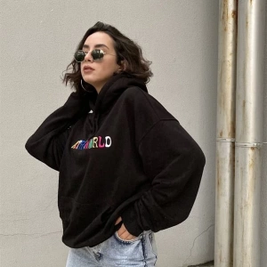 Astra World Unisex Hoodie Siyah Siyah