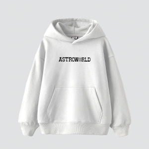 AstroWorld Baskılı Oversize Unisex Beyaz