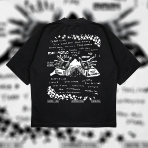 Astroworld Oversize Unisex Pamuklu Nefes Alan Kalın Kumaşlı