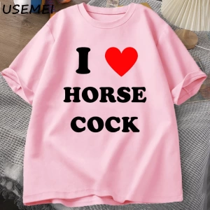 At Horozu Seviyorum T-Shirt Erkek Kadın I Kalp Horoz Komik Grafik T Shirt Unisex Pamuk Kısa K 2854