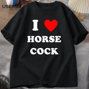 At Horozu Seviyorum T-Shirt Erkek Kadın I Kalp Horoz Komik Grafik T Shirt Unisex Pamuk Kısa K 2854