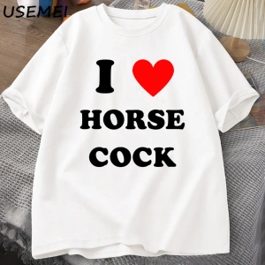 At Horozu Seviyorum T-Shirt Erkek Kadın I Kalp Horoz Komik Grafik T Shirt Unisex Pamuk Kısa K 2854