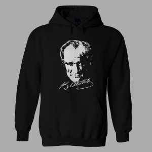 Atatürk Unisex Kapüşönlu Hoodie