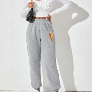 Ayıcık Baskılı Unisex Eşofman Altı Daxis Sportwear