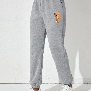 Ayıcık Baskılı Unisex Eşofman Altı Daxis Sportwear