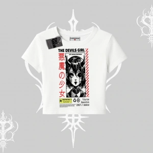 Babby Tee Tshirt Anime Devils Girl Japanese Style Baskılı