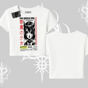 Babby Tee Tshirt Anime Devils Girl Japanese Style Baskılı