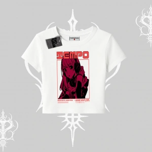 Babby Tee Tshirt Anime Waifu Kırmızı Grafik Desenli