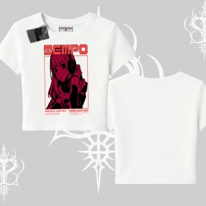 Babby Tee Tshirt Anime Waifu Kırmızı Grafik Desenli