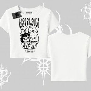 Babby Tee Tshirt Best Friends Forever Baskılı Sevimli Tasarım