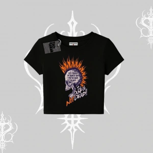 Babby Tee Tshirt Burning Skull Rebel Street Anthem