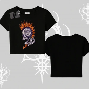 Babby Tee Tshirt Burning Skull Rebel Street Anthem