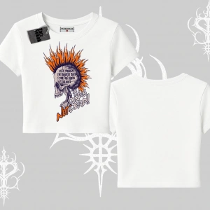 Babby Tee Tshirt Burning Skull Rebel Street Anthem