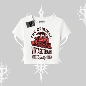 Babby Tee Tshirt Classic Railroad Vintage Train Street Aesthetic