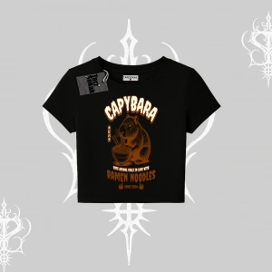 Babby Tee Tshirt Cute Capybara Enjoying Ramen Noodles Artwork