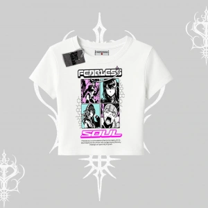 Babby Tee Tshirt Fearless Soul Anime Kolaj Baskılı