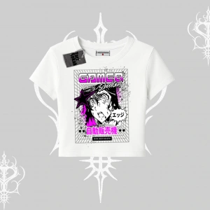 Babby Tee Tshirt Games Schoolgirl Anime Baskılı