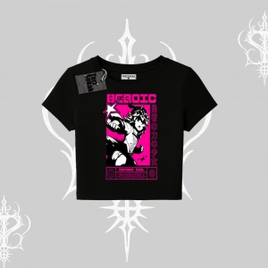 Babby Tee Tshirt Heroic Anime Girl Japon Stil Grafik Baskılı