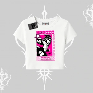 Babby Tee Tshirt Heroic Anime Girl Japon Stil Grafik Baskılı