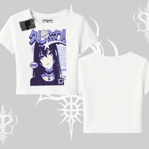 Babby Tee Tshirt Neo Tokyo Girl Y2K Street Anime Aesthetic