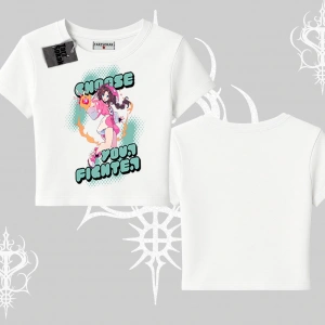 Babby Tee Tshirt Oversize  Anime Kız Desenli Japon Stil