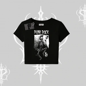 Babby Tee Tshirt Punk Rock Chaos Skeleton Riot