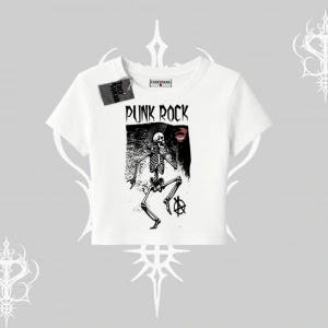 Babby Tee Tshirt Punk Rock Chaos Skeleton Riot