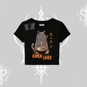 Babby Tee Tshirt Ramen Lover Kedi Anime Baskılı