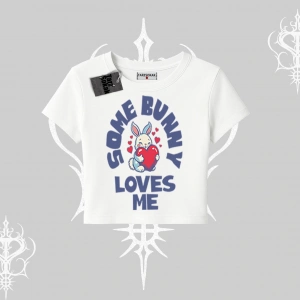 Babby Tee Tshirt Sevimli Tavşan Some Bunny Loves Me Baskılı