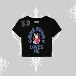 Babby Tee Tshirt Sevimli Tavşan Some Bunny Loves Me Baskılı