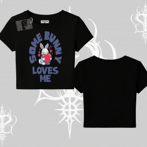 Babby Tee Tshirt Sevimli Tavşan Some Bunny Loves Me Baskılı