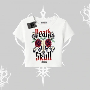Babby Tee Tshirt Skull & Roses Vintage West Coast Rebellion