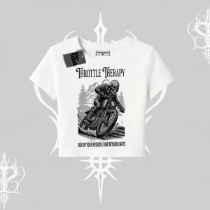 Babby Tee Tshirt Throttle Therapy No Brakes Just Freedom