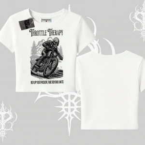 Babby Tee Tshirt Throttle Therapy No Brakes Just Freedom