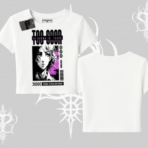 Babby Tee Tshirt Too Good Anime Girl Grafik Baskılı