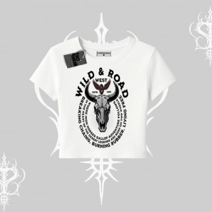 Babby Tee Tshirt Wild & Road Western Skull Biker Street Culture