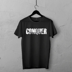 Babee Conquer (arnold) Tasarımlı T-shirt Unisex Prime,çatlama Solma Yapmaz,gym Motivation Tas