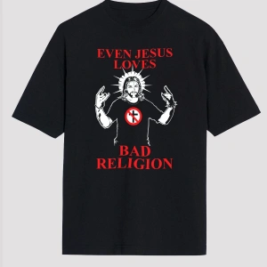 Bad Religion Siyah Unisex Oversize Tişört T-shirt