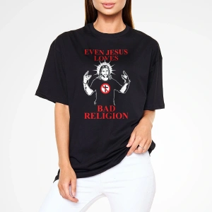 Bad Religion Siyah Unisex Oversize Tişört T-shirt