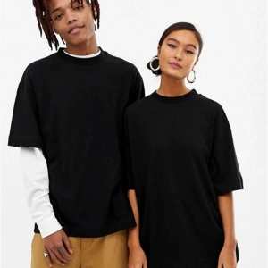 Basic Oversize Unisex Siyah Tişört
