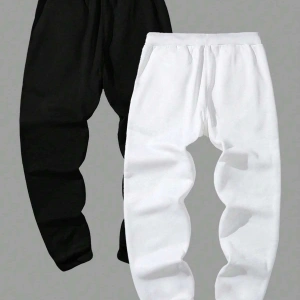 Basics 2pcs Mountain Print Drawstring Waist Eşofman Altı