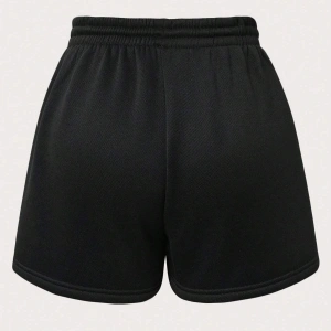 Basketball & Letter Graphic Drawstring Waist Şort