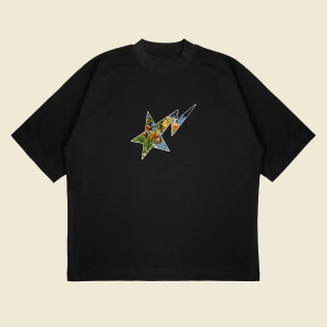 Bathing Ape Mandarin Baskılı Oversize Unisex Pamuklu Nefes Alan Kalın Kumaşlı