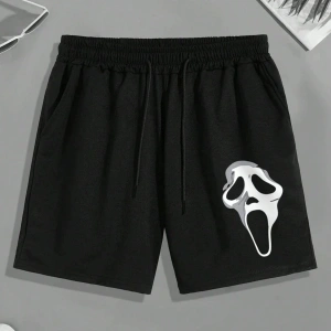 Bay Çığlık Maske Baskılı Cepli Penye