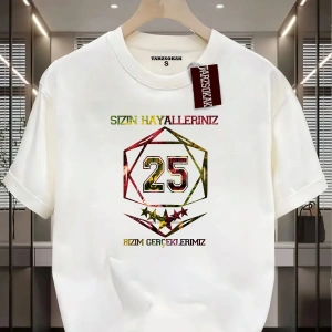 BAY/-ÇOCUK T-SHIRT SİZİN HAYALLERİNİZ BİZİM GERÇEKLERİMİZ