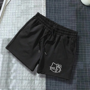 Bay Hello Kitty Baskılı Siyah Kadın Regular fit