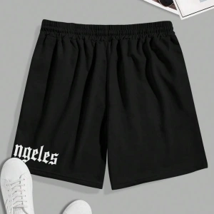 Bay Los Angeles Baskılı Cepli Penye