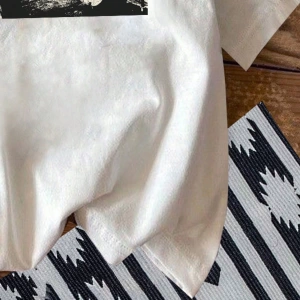 Bayan Renkli Harf Slogan Baskılı Moda ve Çok Yönlü Yuvarlak Yaka Kısa Kollu Tişört, Günlük Eğ